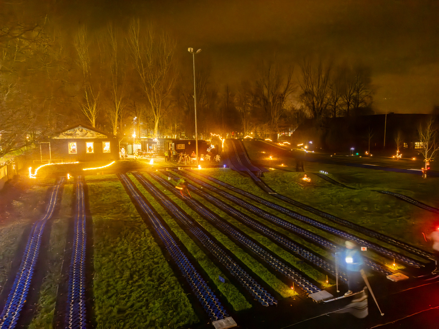 Een betoverend winterlandschap op de langlaufbaan